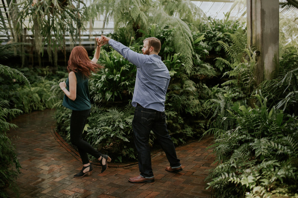 Megan Renee Photography Garfield Park Conservatory Chicago Engagement Session