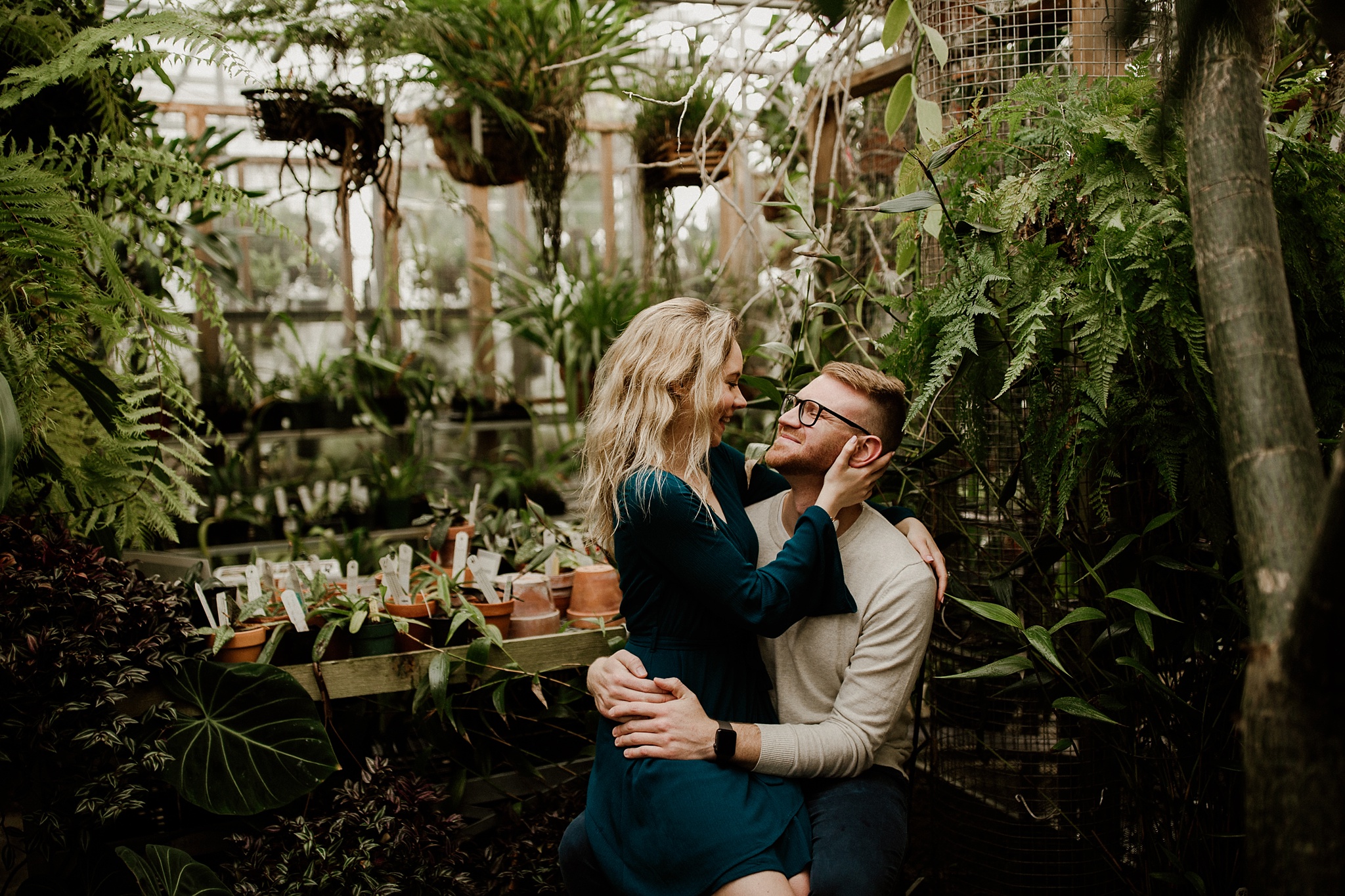 Rinard-Orchid-Greenhouse-ball-state-engagement-session