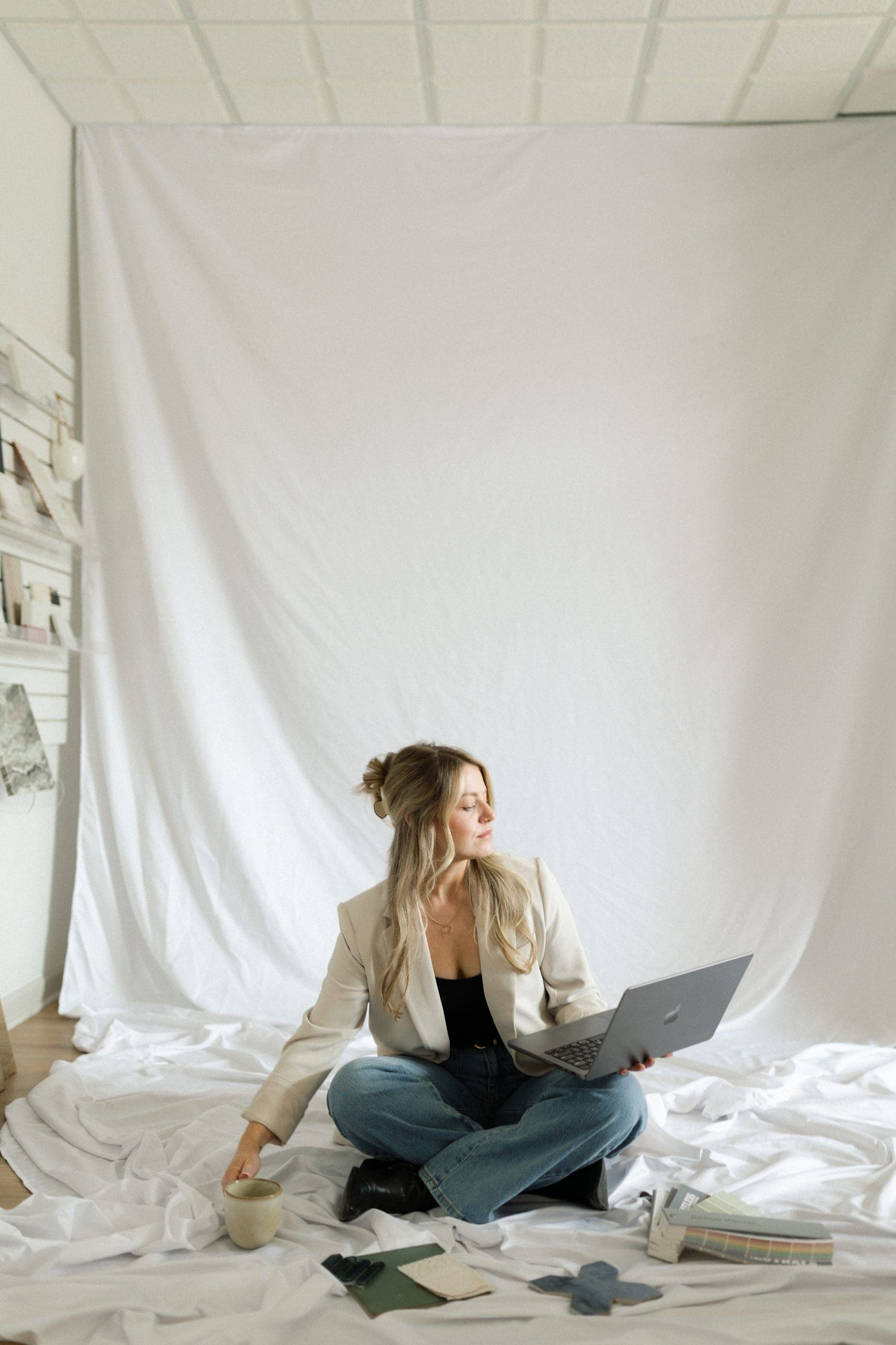 Paige of Redesign Home during a Fort Wayne branding photography session.